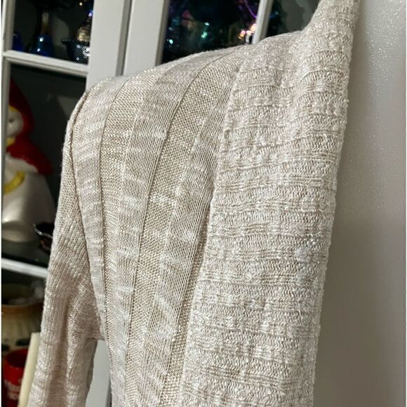 Say What? Cardigan Off White Beige Cardigan Sz Small - Picture 4 of 8